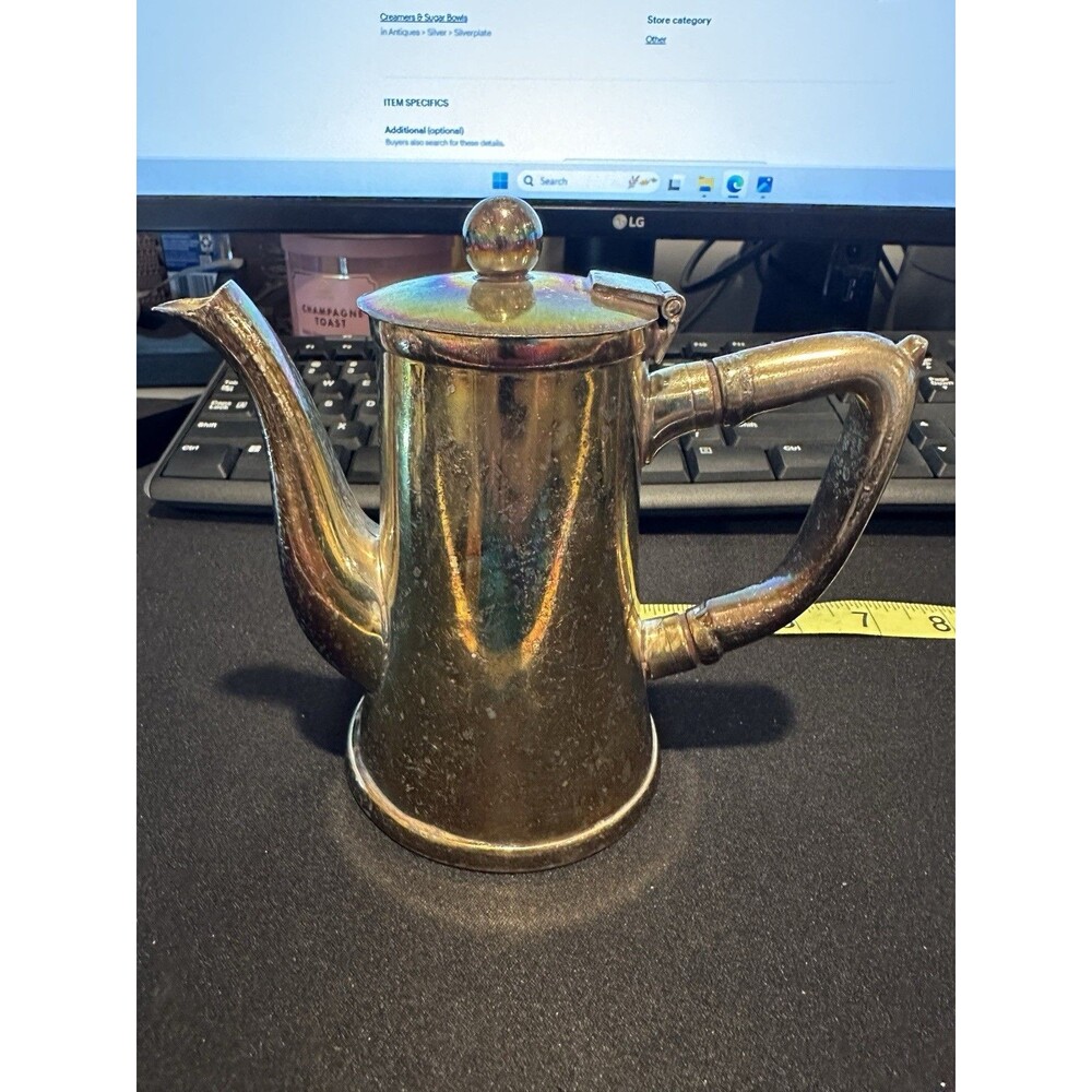 Grand Silver Co. Silver Solderer Wear-Brite nickel silver Creamer Pitcher